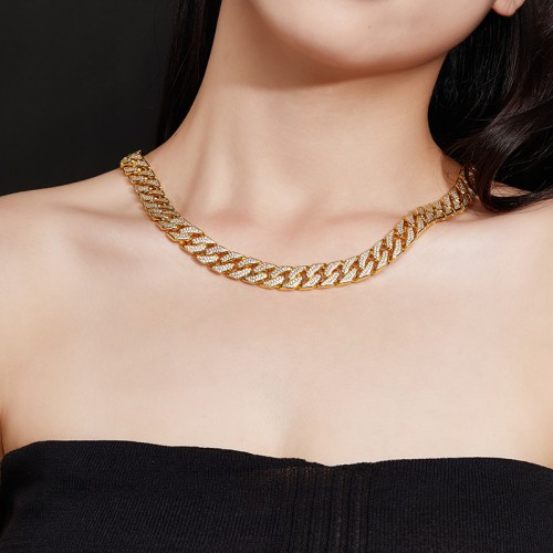 S925 Silver Moissanite Cuban link Necklaces 17-24inch HipHop Style Jewelry Personalized customization Valentine Day Gift