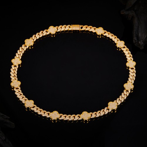 S925 Silver Moissanite Cuban link Necklaces 18-24inch HipHop Style Jewelry Personalized customization Valentine's Day Gift 