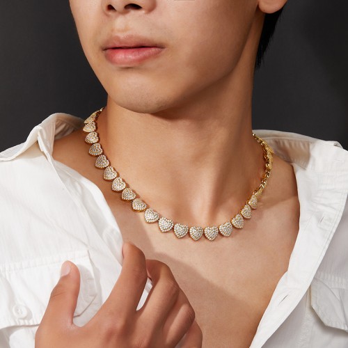 S925 Silver Moissanite Cuban link Necklaces 16-24inch HipHop Style Jewelry Personalized customization Valentine's Day Gift