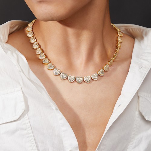 S925 Silver Moissanite Cuban link Necklaces 16-24inch HipHop Style Jewelry Personalized customization Valentine's Day Gift