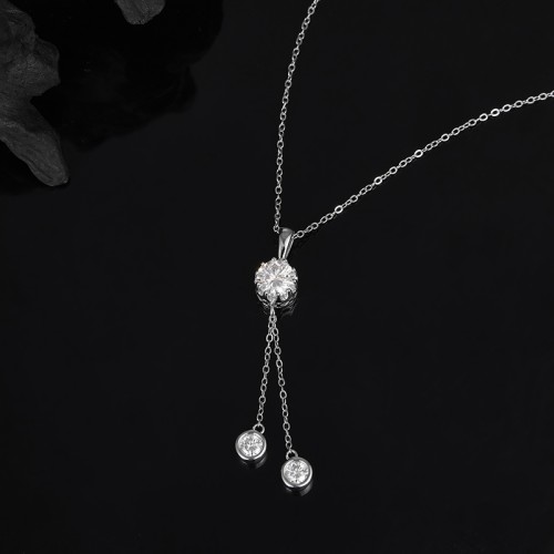 S925 Silver Moissanite Clover Pendant 1.6CT Certified Hip Hop Style Jewelry Personalized customization Valentine Day Gift