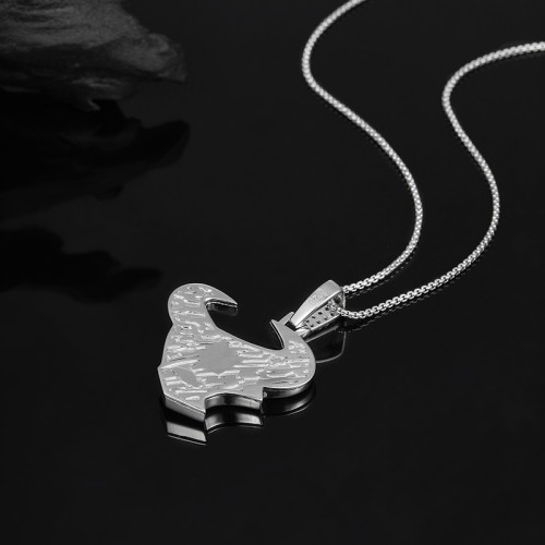 S925 Silver Moissanite Bullhead Hip Hop Pendant 0.1CT Certified Hip Hop Style Jewelry Personalized rings Valentine Day Gift
