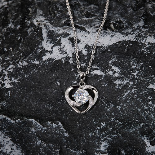 S925 Silver Moissanite Love Setting Pendants 1CT Customizable moissanite Hip Hop Style Jewelry Personalized rings Gift