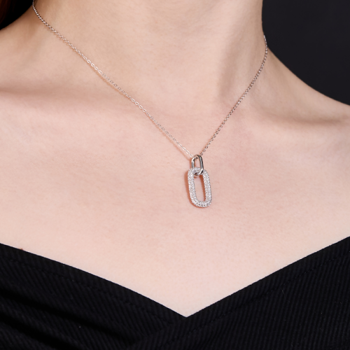 S925 Silver MoissaniteVictory Pendants 1CT Certified Hip Hop Style Jewelry Personalized customization Valentine Day Gift