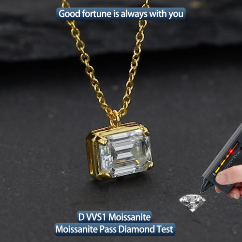 S925 Silver MoissaniteVictory Pendants 2CT Certified Hip Hop Style Jewelry Personalized customization Valentine Day Gift