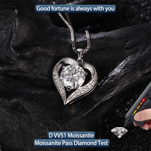 S925 Silver Moissanite LOVE Pendant 1-3CT Certified Hip Hop Style Jewelry Personalized rings Valentine Day Gift 