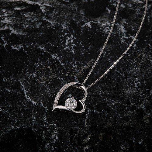 S925 Silver Moissanite Love Pendants 1CT Certified Hip Hop Style Jewelry Personalized customization Valentine Day Gift