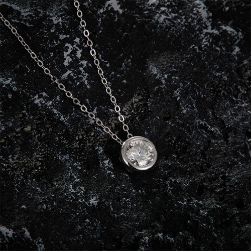 S925 Silver Moissanite Bezel Setting Pendants 1-2.5CT Customizable moissanite Hip Hop Style Jewelry Personalized rings Gift