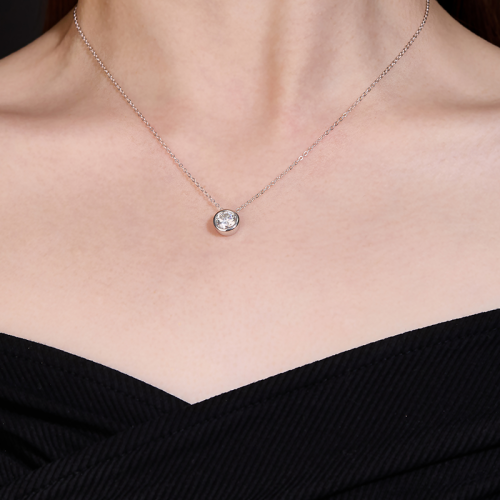 S925 Silver Moissanite Bezel Setting Pendants 1-2.5CT Customizable moissanite Hip Hop Style Jewelry Personalized rings Gift