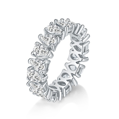S925 Silver Zircon Cogwheel Ring 6.3CT Customizable moissanite Hip Hop Style Jewelry Personalized rings Valentine's Day Gift 