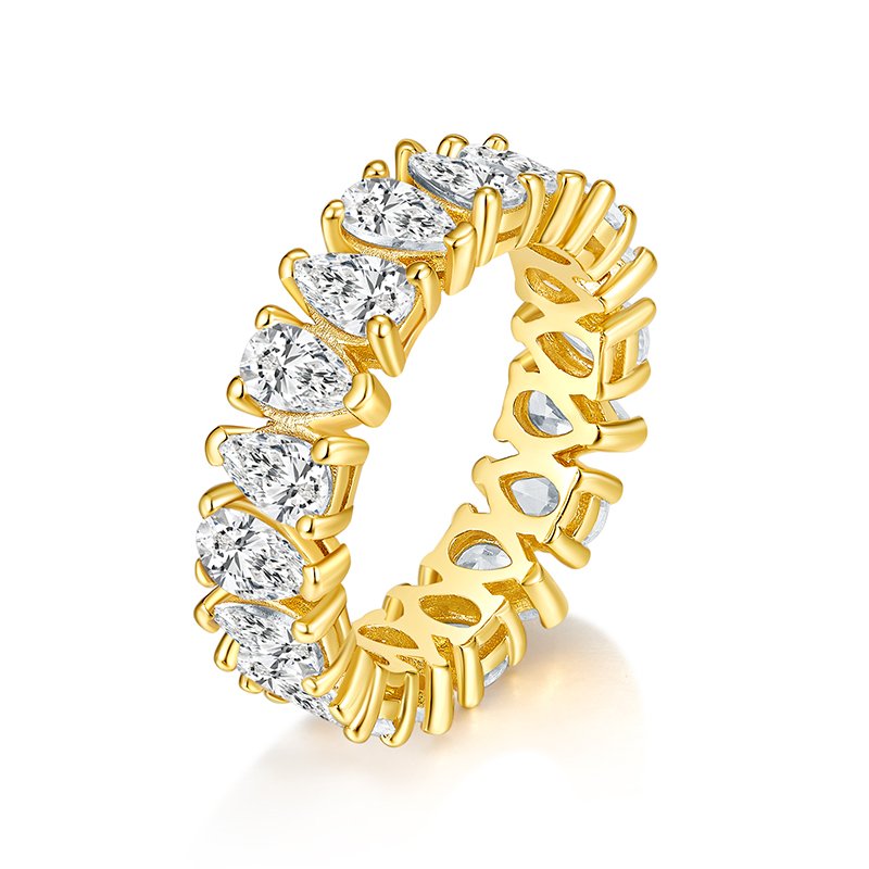 S925 Silver Zircon Cogwheel Ring 6.3CT Customizable moissanite Hip Hop Style Jewelry Personalized rings Valentine's Day Gift