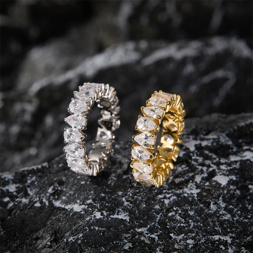 S925 Silver Zircon Cogwheel Ring 6.3CT Customizable moissanite Hip Hop Style Jewelry Personalized rings Valentine's Day Gift