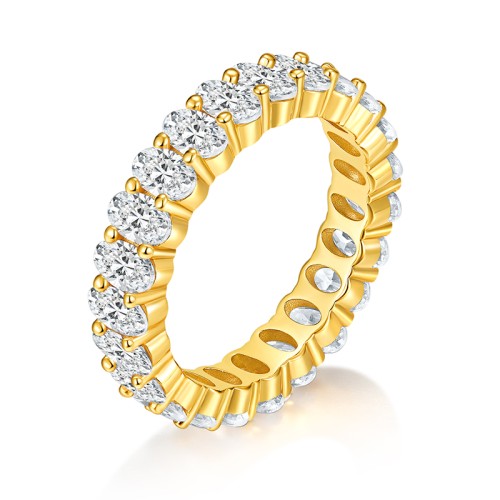 S925 Silver Zircon elliptical Ring 6CT Customizable moissanite Hip Hop Style Jewelry Personalized rings Valentine's Day Gift