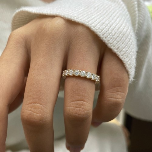 S925 silver moissanite hip-hop Cuban ring 2.2CT D VVS1 certified GRA certificate electroplated 18k high-end hip-hop style jewelry personalized ring party carnival