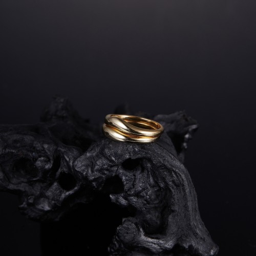 S925 silver combination solid ring popular in Europe and America simple atmospheric versatile and personalized rings
