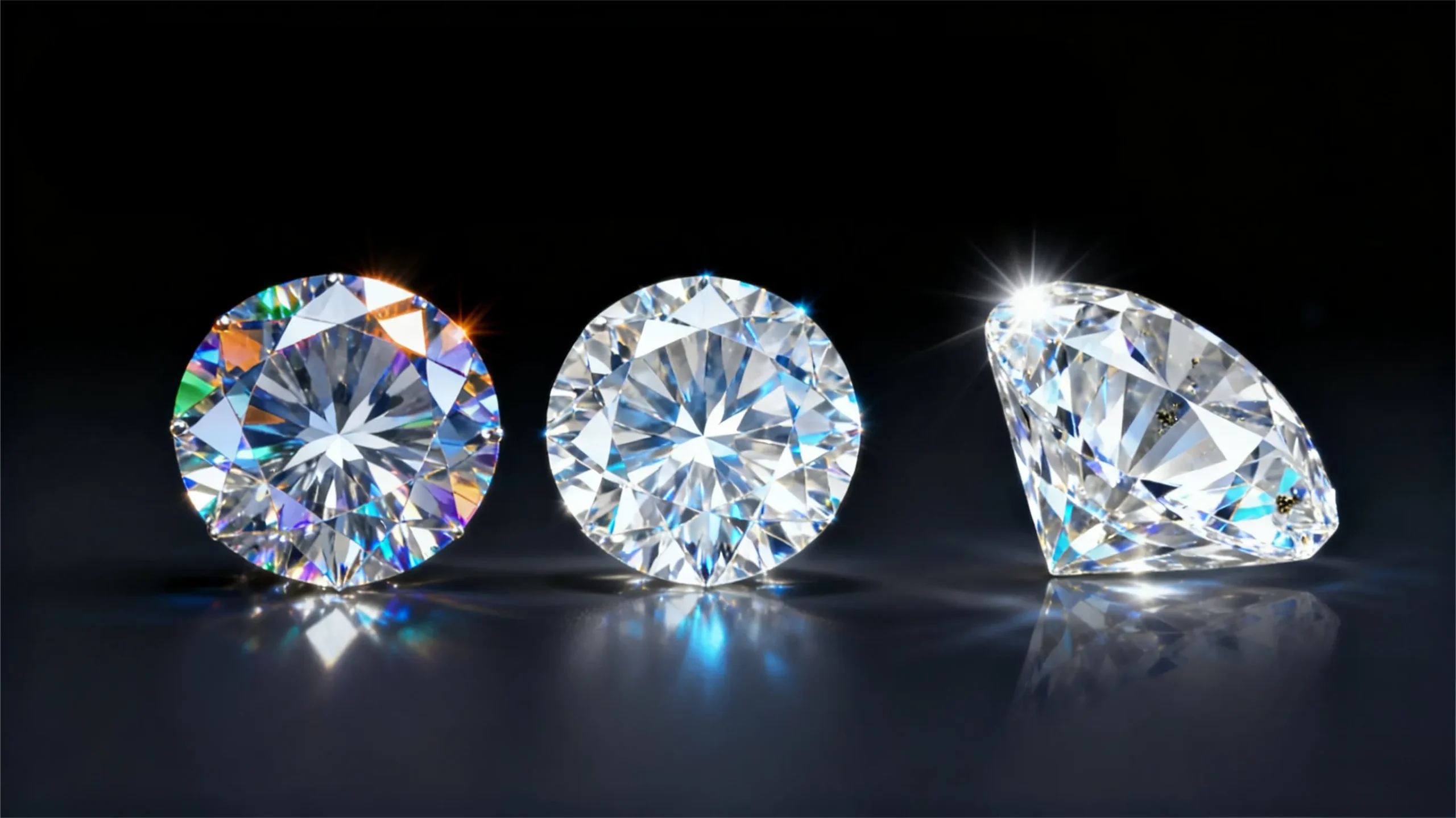 Moissanite and diamond jewelry