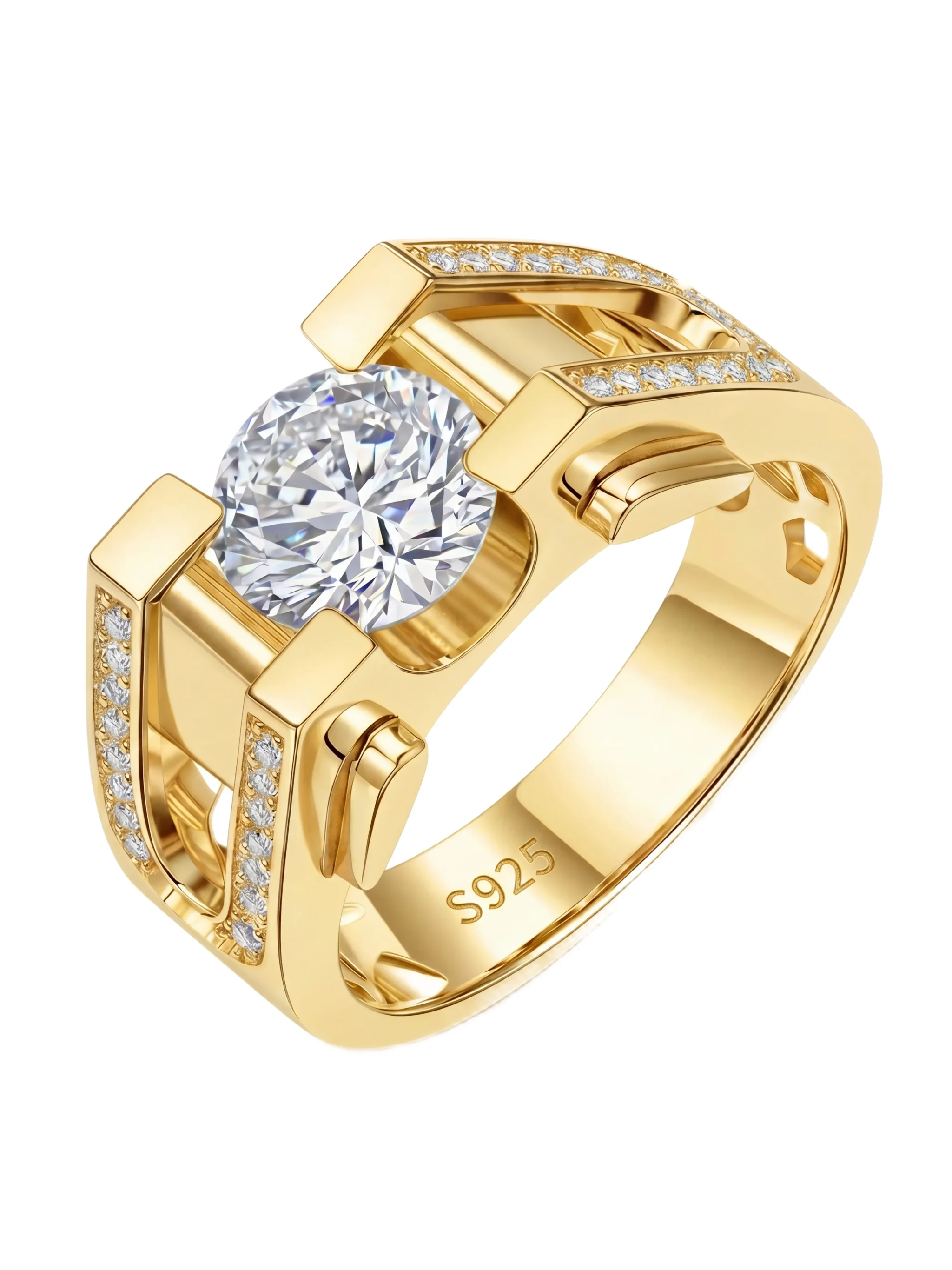 2ct Sterling 925 Silver Prong Setting Personalized Ring