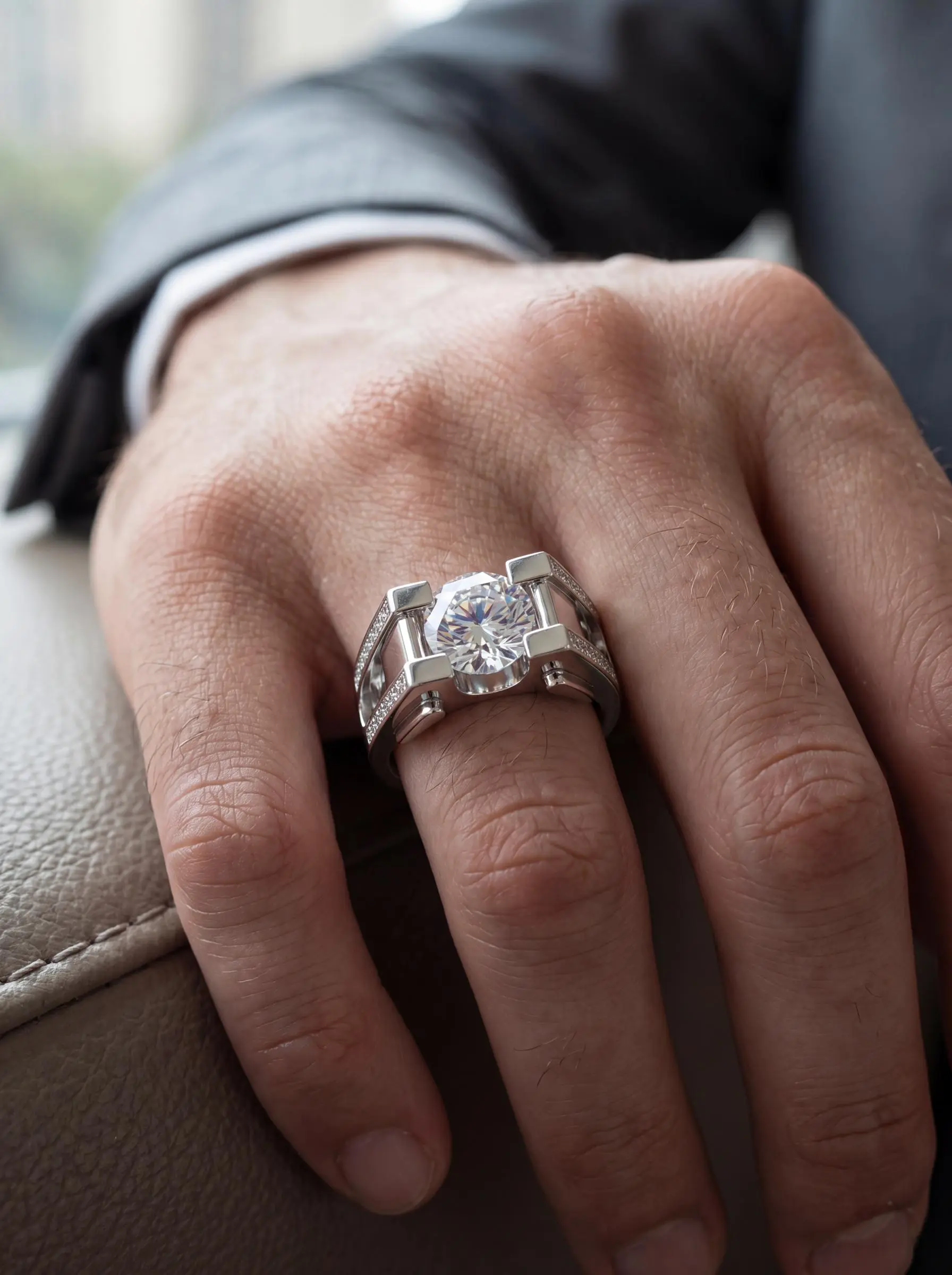 2ct Sterling 925 Silver Prong Setting Personalized Ring