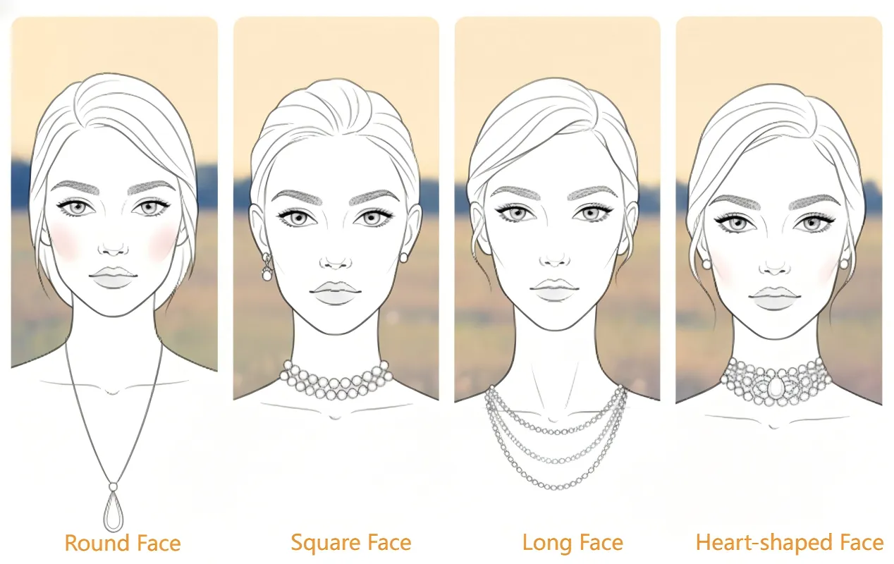 Exquisite yuef jewelry necklace display