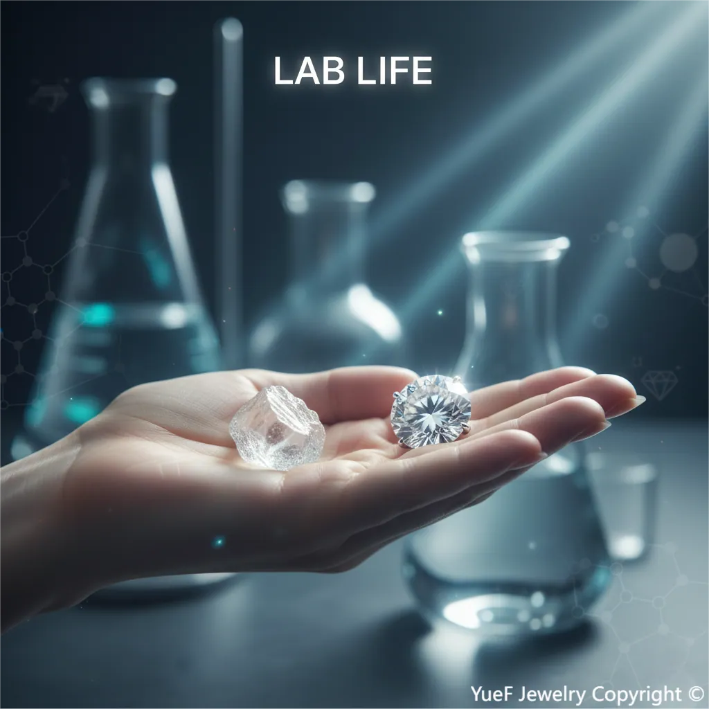 Lab process for creating moissanite