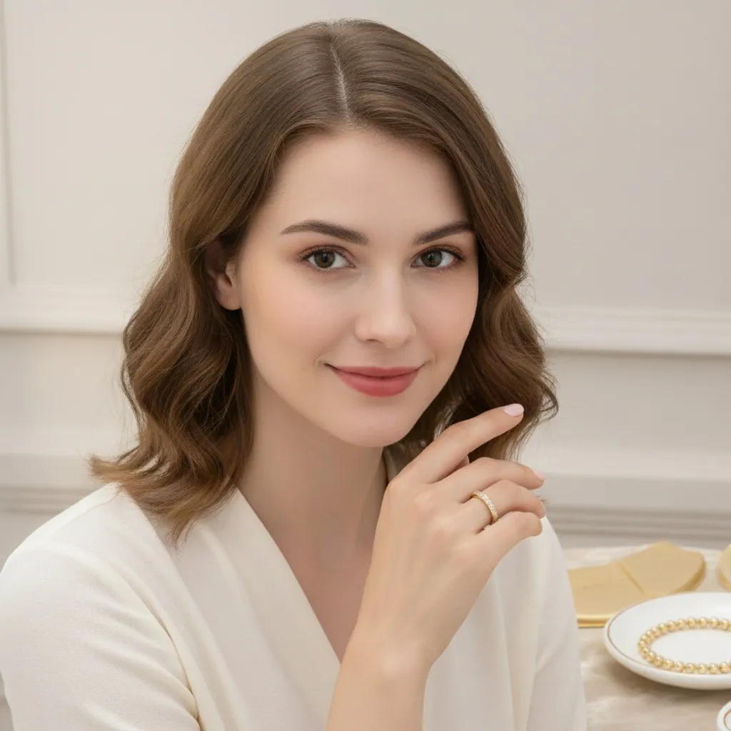 Moissinate Channel Set Eternity Ring - Image 3