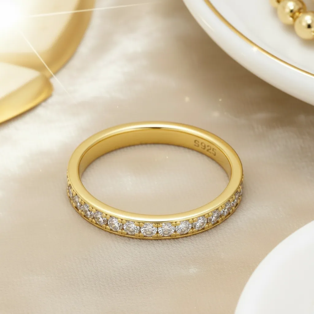 Moissinate Channel Set Eternity Ring - Image 11