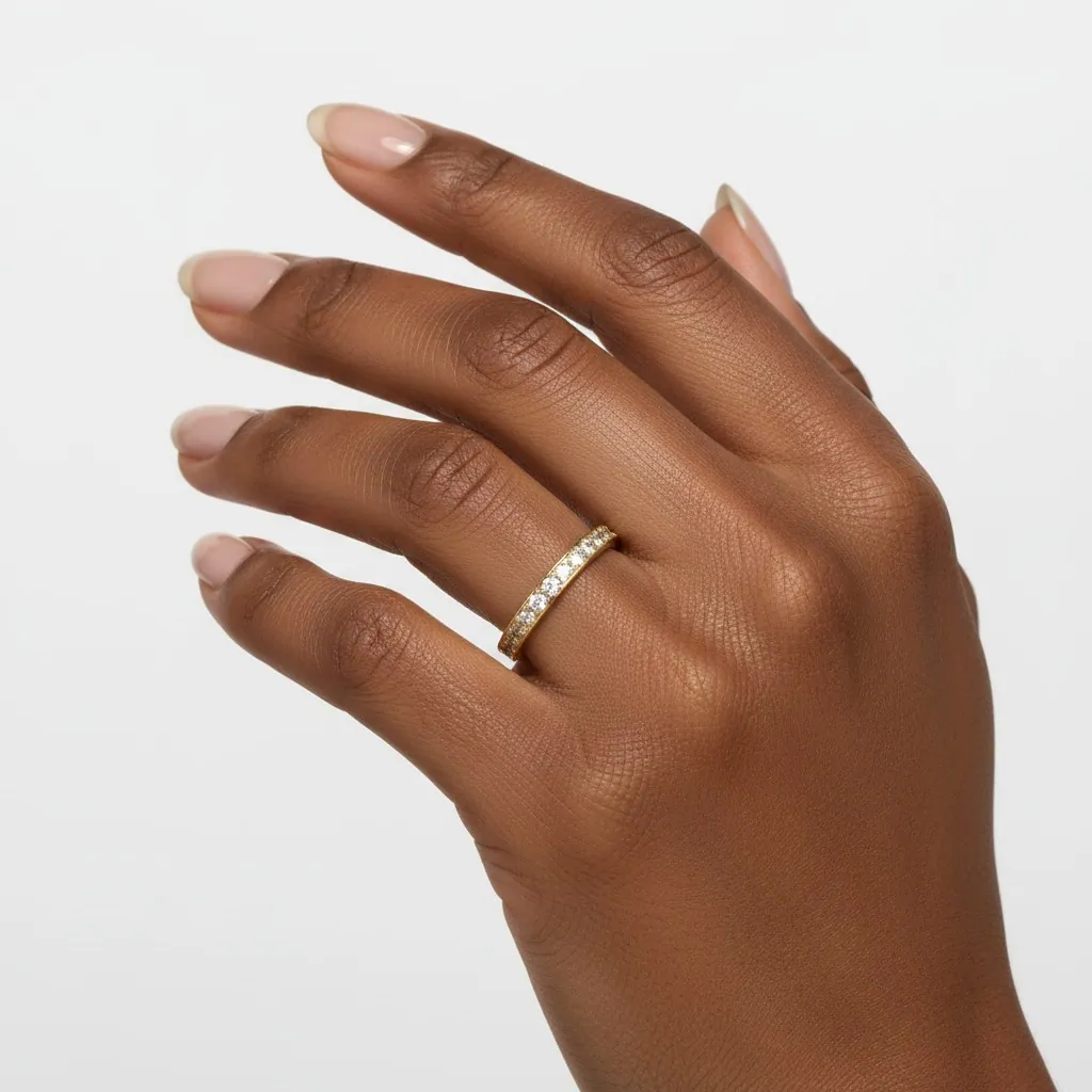 Moissinate Channel Set Eternity Ring - Image 4