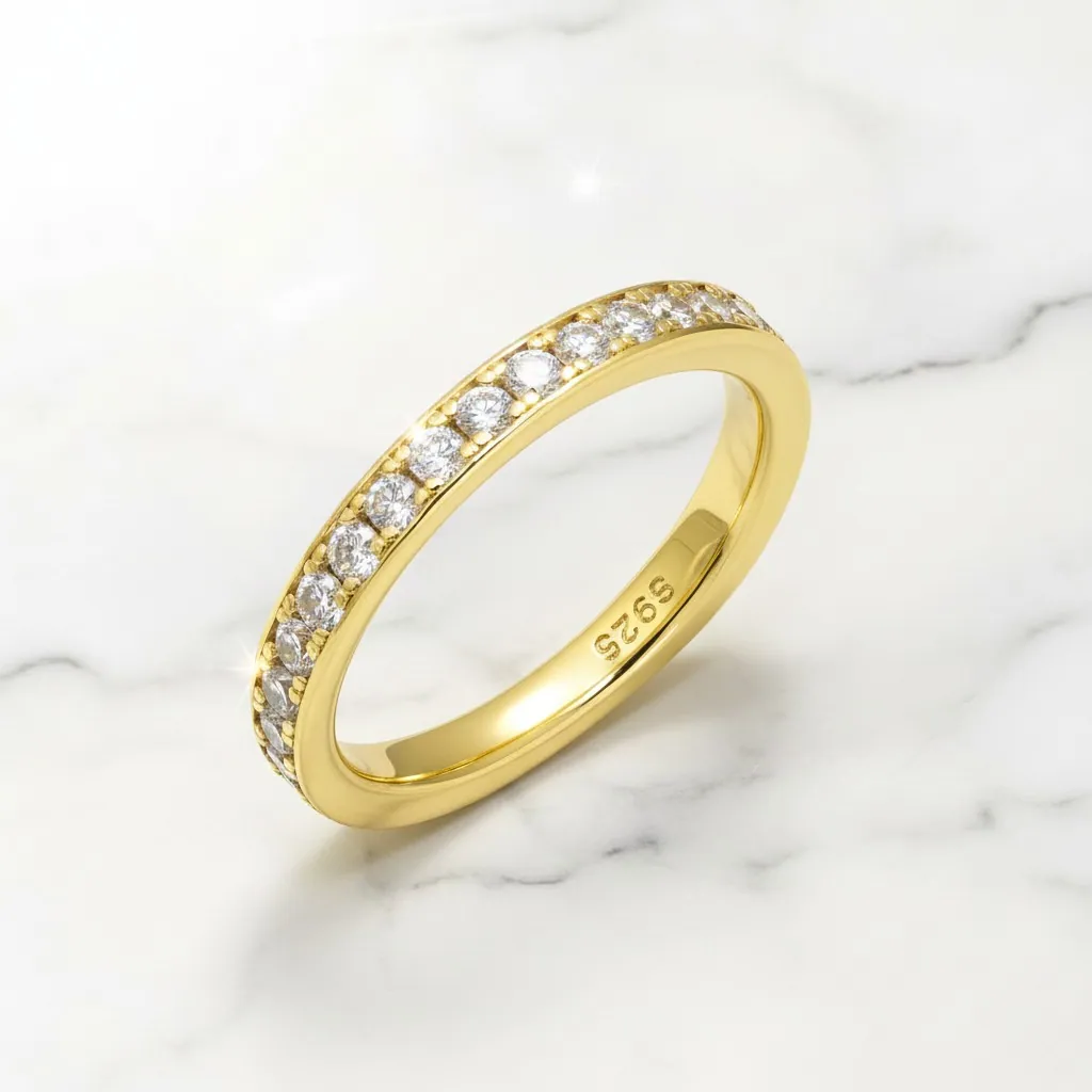 Moissinate Channel Set Eternity Ring - Image 7