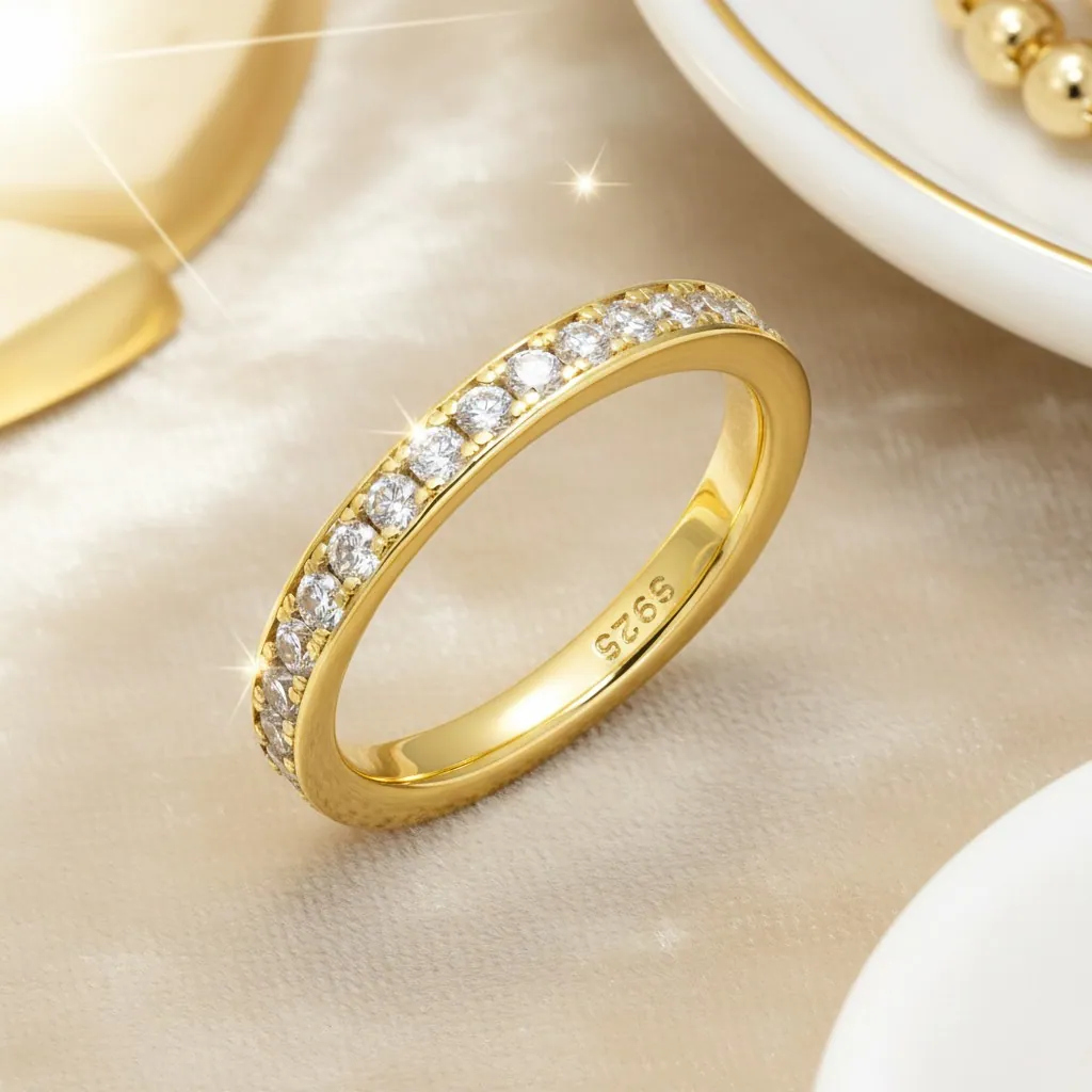 Moissinate Channel Set Eternity Ring - Image 6