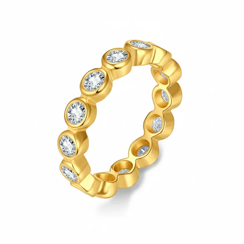 3MM Moissanite Engagement Forever Ring