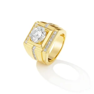 4 Carat Moissanite Business Style Men’s Luxury Rings