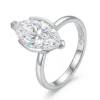 White-Golden / Moissanite / 5