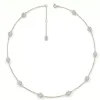 White-Golden / Moissanite / 3 mm / 38+5 cm