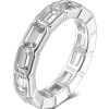 White-Golden / Moissanite / 5
