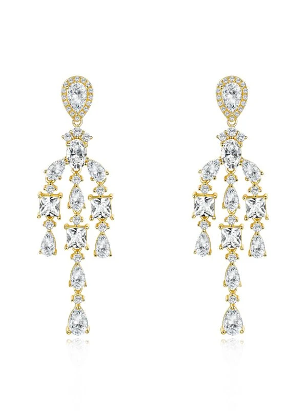 925 Sterling Silver Moissanite Earrings - The second picture