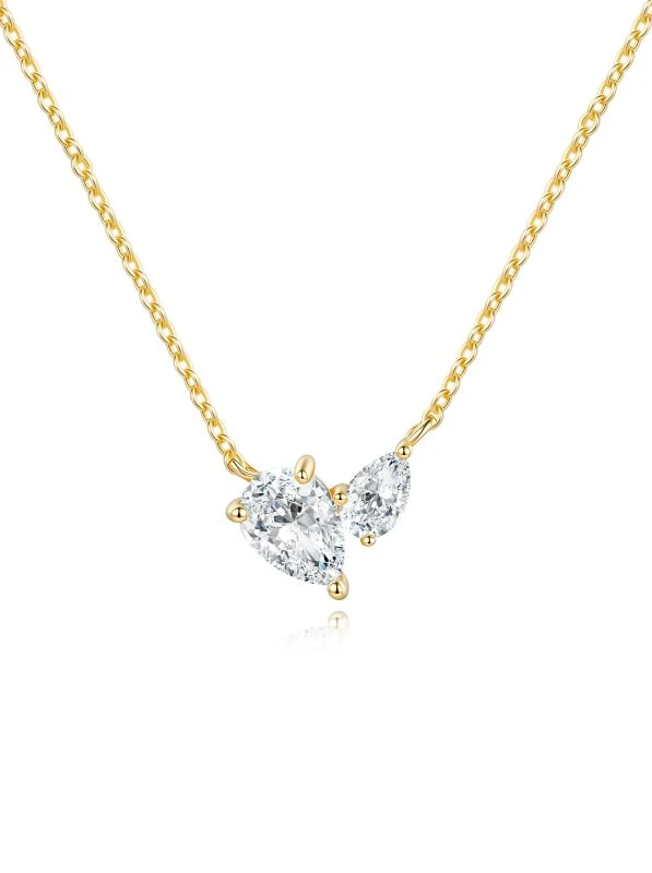 925 Sterling Silver Moissanite Necklace - The second picture