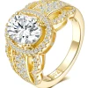 Gold / Moissanite / 5