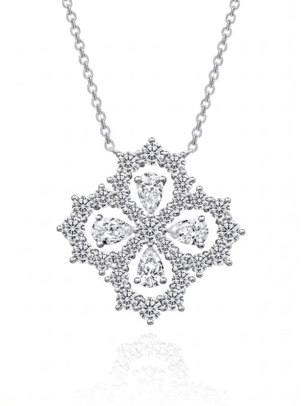 925 Sterling Silver Moissanite Necklace - The second picture