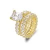 Gold / Moissanite / 5