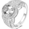 White-Golden / Moissanite / 5
