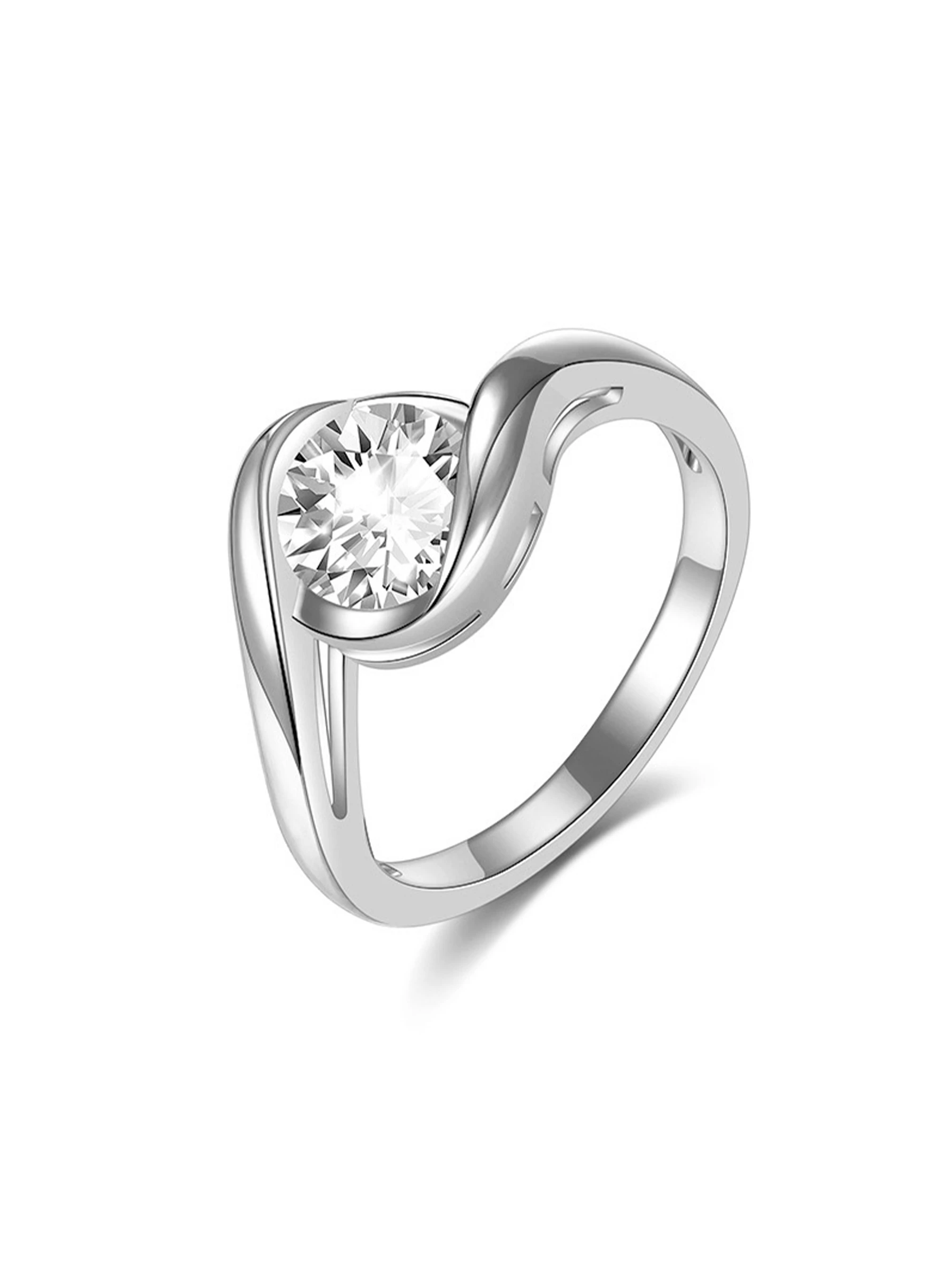 925 Sterling Silver Moissanite Ring