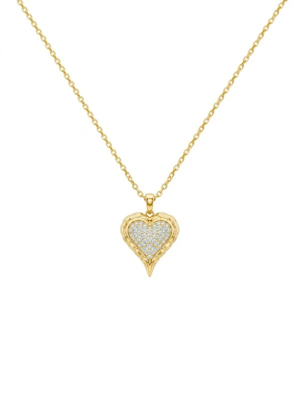 925 Sterling Silver Pavé Setting Moissanite Necklace - The second picture