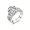 White-Golden / Moissanite / 5 / Unisex