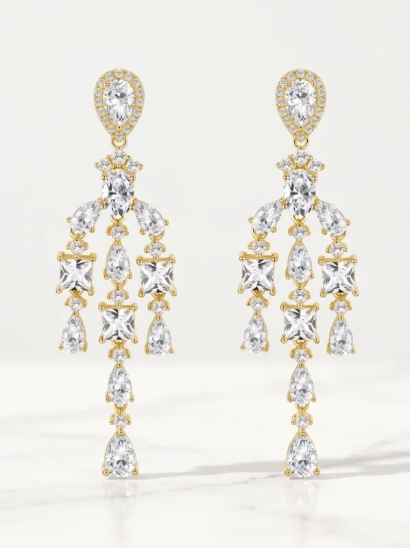 925 Sterling Silver Moissanite Earrings