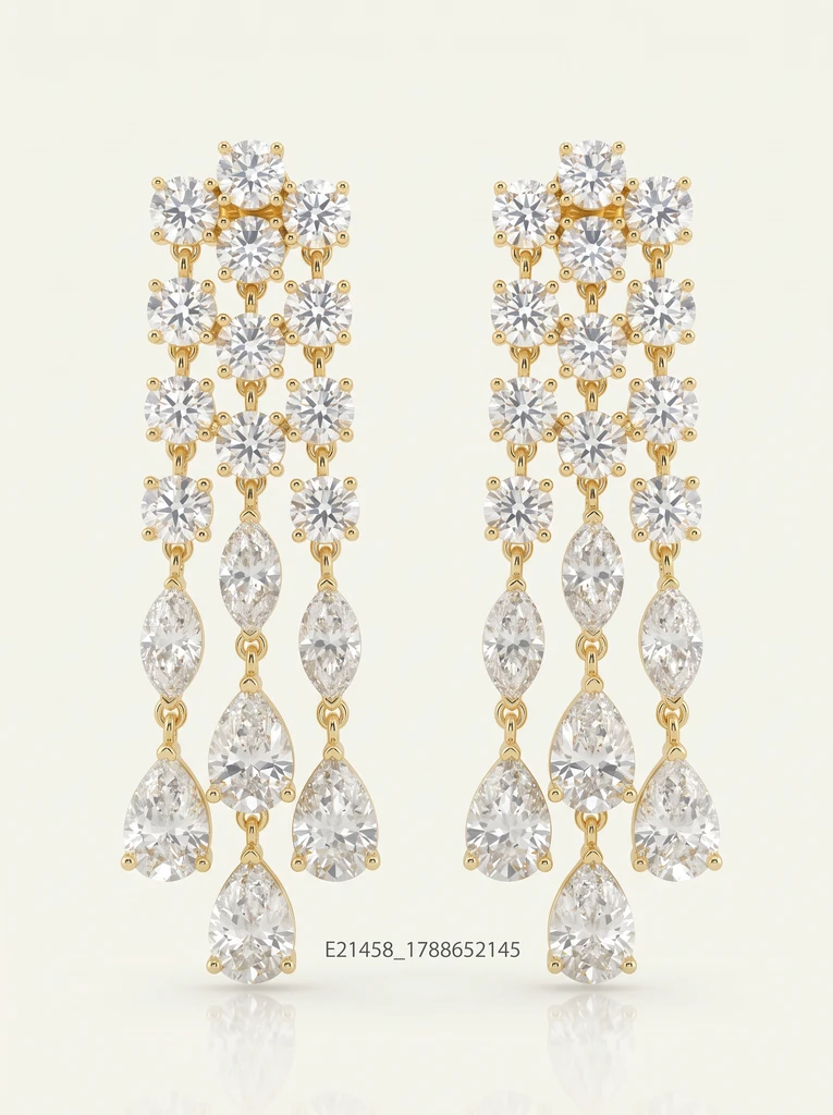 925 Sterling Silver Solitaire High Setting Moissanite Earrings