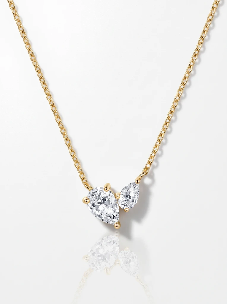 925 Sterling Silver Moissanite Necklace