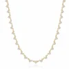 Gold / Moissanite / 41+5 cm