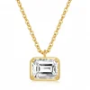 Gold / Moissanite / 6 × 8 mm